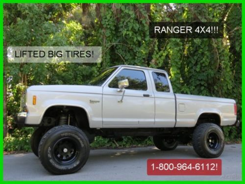 1988 ford ranger 4x4 no reserve big tires lifted fl cold ac must see rear slide