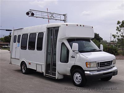 2003 ford e350 shuttle bus transport one owner clean carfax super duty drw e250