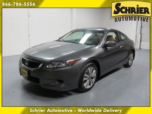 2010 honda accord ex-l gray metallic sunroof heated leather dual climate 1 owner