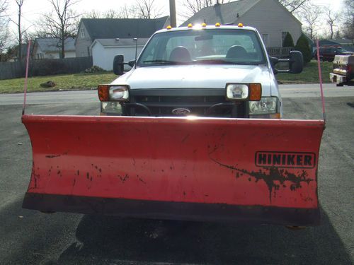 2002 ford f-250 super duty snow plow and salt spreader