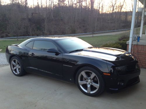 2010 chevrolet camaro ss 2ss 6.2l v8 rs package black leather seats 6 spd auto!!