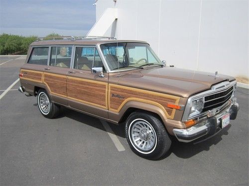 1988 jeep grand wagoneer all original california rust free survivor 77k miles