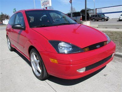Red coupe low miles svt moonroof clean title finance leather manual auto power