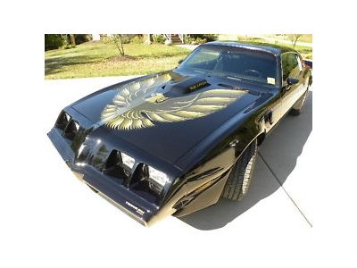 1979 trans am black w/gold decal automatic v8 6.6 liter back buckets w/center