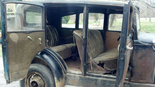 1931 ford model a 4 door sedan rag top barn stored for over 30 yrs all original