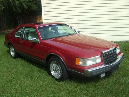 Beautiful 1991 lincoln mark vii lsc original red paint with 94,000 actual miles!