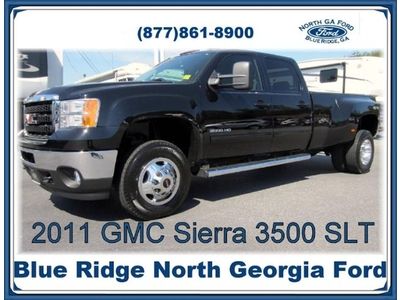 2011 gmc 3500 sierra sltcewcab 4x4 dually loaded with navi , 1 owner , low miles
