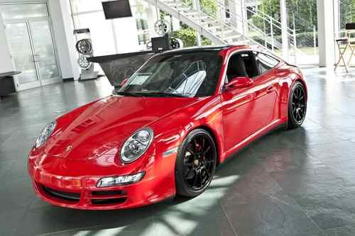 2007 porsche 911 targa 4s coupe 2-door 3.8l guards red 5,600 miles - $70,000.000