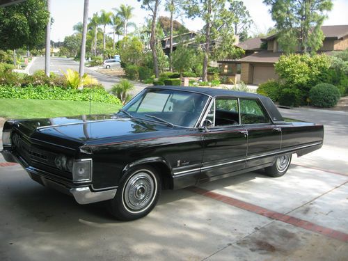 1967 imperial crown 4 door hardtop-black plate california car-correct certicard