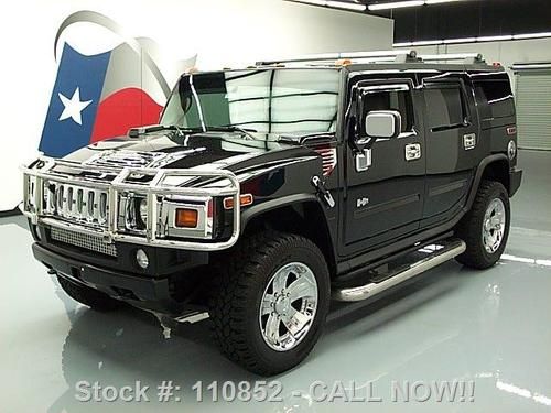 2004 hummer h2 lux 4x4 sunroof chrome pkg 20's only 75k texas direct auto