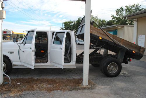 94' f-350 7.3l diesel crew cab dump bed