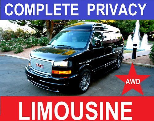 Presidential limousine, awd, all wheel drive  custom conversion van