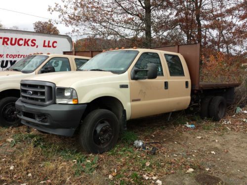 2004 ford f450 crew cab with flatbed dump - none runner