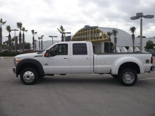 2013 ford superduty f-550 6.7 diesel 4x4 crewcab dually  lariat w/pick-up bed