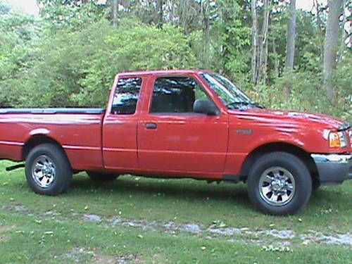 2003 ford ranger xlt extended cab pickup 4-door 3.0l, red, great cond., no rust