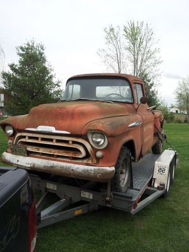 1957 chevy pickup truck, stepside for rat rod or hot rod