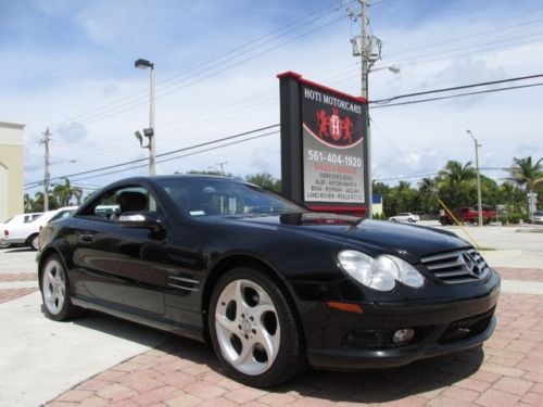 04 black sl-500 convertible -one florida owner -18 in alloy wheels-heated seats