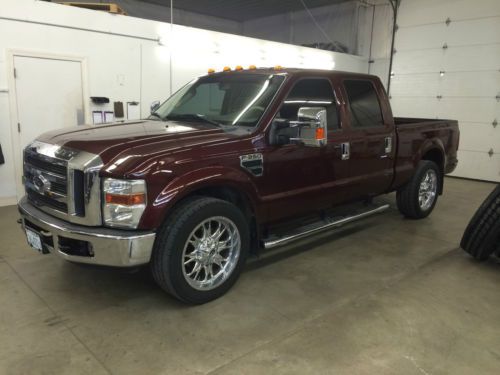 2009 ford f-350 lariat  crew cab 2 wheel drive 39,000 miles with 22&#039;&#039; wheels v10