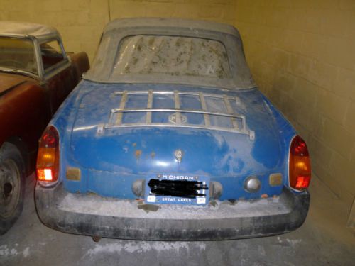 1978 mgb convertible barn find for restoration