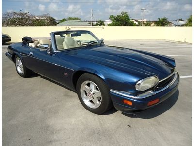 Florida 95 jaguar xjs convt 70k miles 4.0l 6-cylinder blue/cream low reserve !!