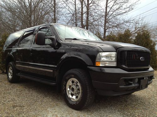 2004 ford excursion "limited" diesel!!  black beauty!!