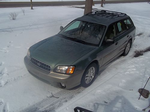 2003 legacy outback awd - sage green beauty.  clean in and out.  runs excellent