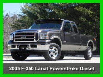 2005 ford f250 lariat extended cab long bed 4x4 6.0l power stroke diesel loaded
