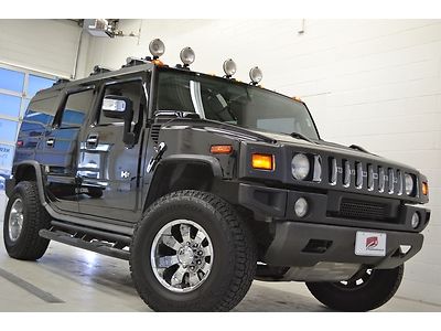 03 hummer h2 leather 135k financing moonroof heated seats power everything clean