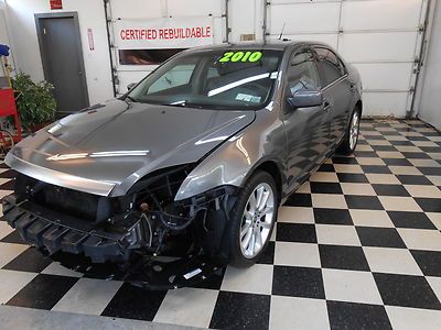 2010 milan premier 36k no reserve salvage rebuildable leather like: ford fusion