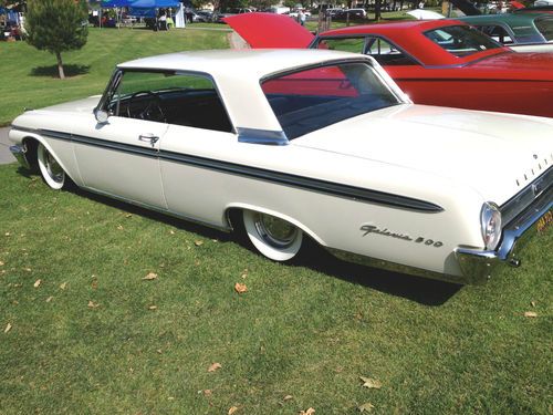 1962 ford galaxie 500 base v8 stunning 2 dr hardtop, white with 2 tone interior