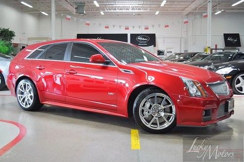 2012 cadillac cts-v wagon, one owner, navi, ventilated recaro, suede, backup cam