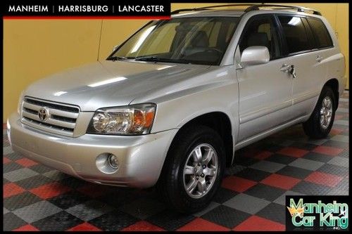2005 highlander, 3rd row seating, 4x4, 75,000 low miles, 1 owner.