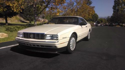 Rare 1993 pearl italian cadillac allante, factory fitted hard top, northstar lcd