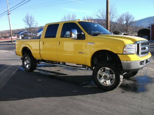 2006 crew cab 6.0 diesel 4x4 yellow color amarillo package lifted