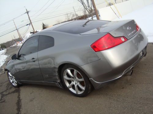 Infiniti g35 coupe salvage rebuildable repairable wrecked project damaged fixer