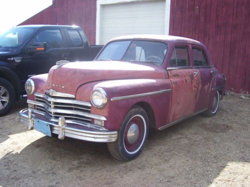 1949 plymouth deluxe barn find  rust free body !! no reserve !!!  rat rod !!!!