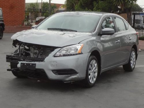 2014 nissan sentra sv damaged salvage fixer only 508 miles like new wont last!!