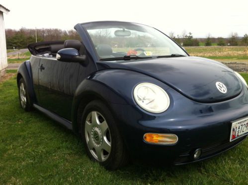 2003, vw, beetle, bug, convertible, blue, automatic,