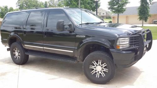 2003 ford excursion limited, v10 2wd lift lifted monster