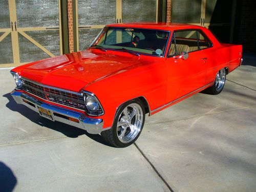 1967 chevy ii hot rod show car red 383 4 speed 530 horse custom interior