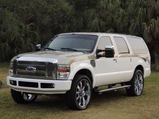 2005 ford excursion diesel 4x4 4wd 2 owner florida car non smoker clean 26 wheel