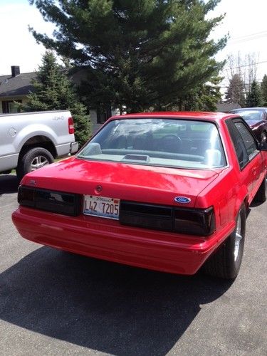 1991 red mustang lx coupe, automatic, excellent condition, very clean