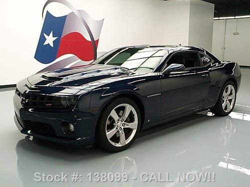 2010 chevy camaro ss2 rs 6-spd heated leather 20's 32k texas direct auto