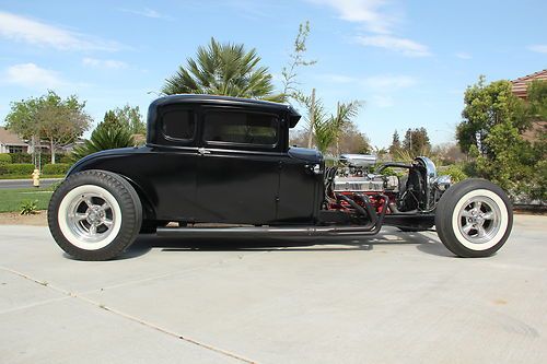 Ford model a chopped street rod rat rod 5 window coupe