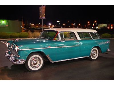 1955 chevrolet nomad beautifully restored highly optioned tri-five