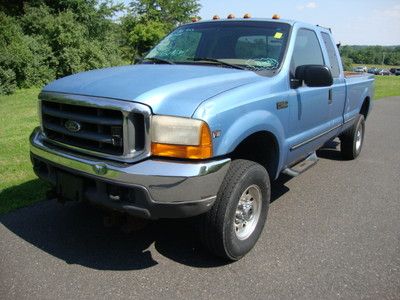 7.3l powerstroke 4x4 diesel with plow 8 foot long bed * wholesale * no reserve *