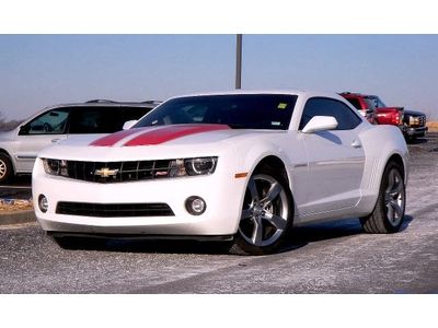 2010 camaro 2lt rs white with orange stripes auto gm certified st louis 16,917