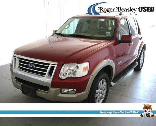 06 ford explorer eddie bauer automatic maroon leather 3rd seating mp3 player abs