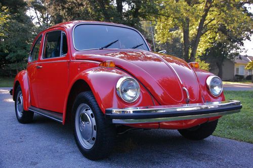 Restored 1974 volkswagen beetle w/restoration documented; no reserve;