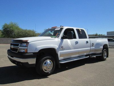 2004 4x4 4wd turbo diesel v8 6.6l banks power white automatic leather dually